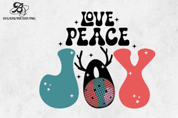 Christmas Love Peace Joy SVG Graphics