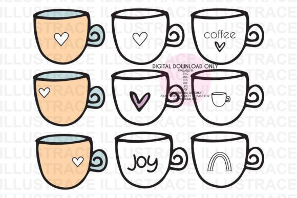 Coffee Mugs SVG: Graphics and Crafts in One