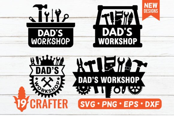 Dad’s Workshop Tool Box SVG Bundle