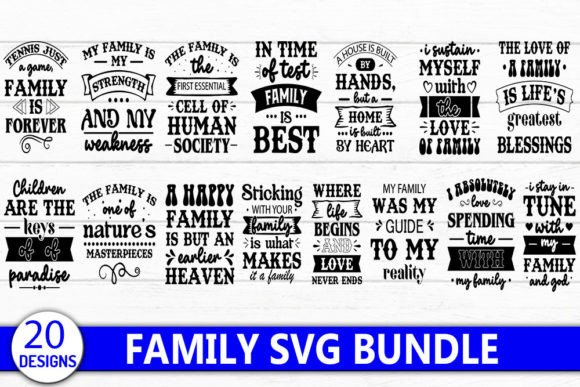 Family SVG Bundle: Graphics for Crafts and Creative Marketing