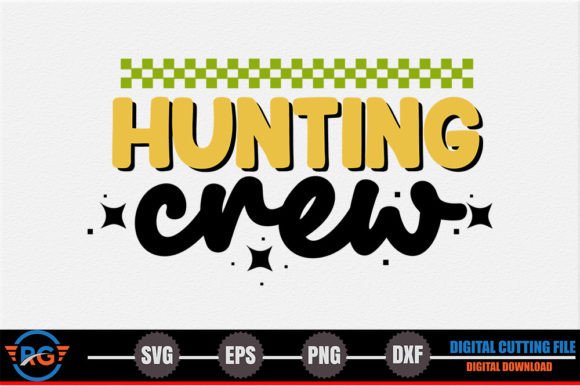 Hunting Crew Retro Easter SVG for Graphics and Crafts