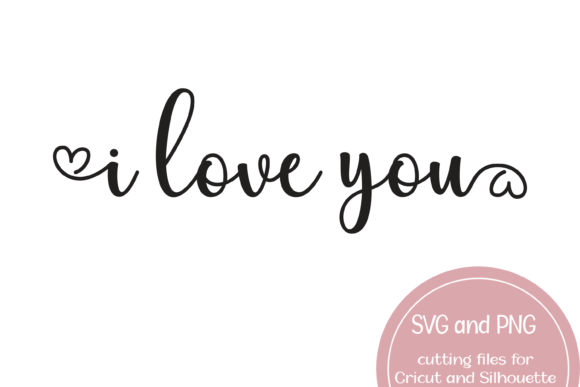 I Love You Heart SVG and PNG