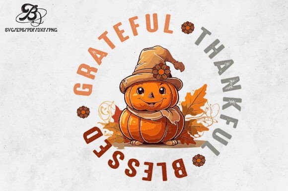Thanksgiving Grateful SVG for Crafts and Graphics