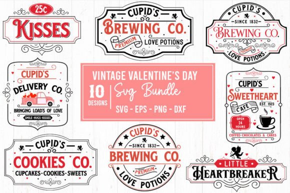 Vintage Valentine s Day SVG Bundle: Graphics & Crafts for Creative Marketing
