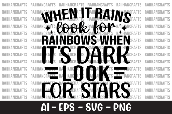 When It Rains Look for Rainbows SVG: Graphics and Crafts in Action